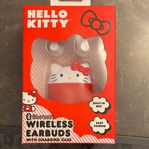 New Hello Kitty Red and White Wireless Earbuds
